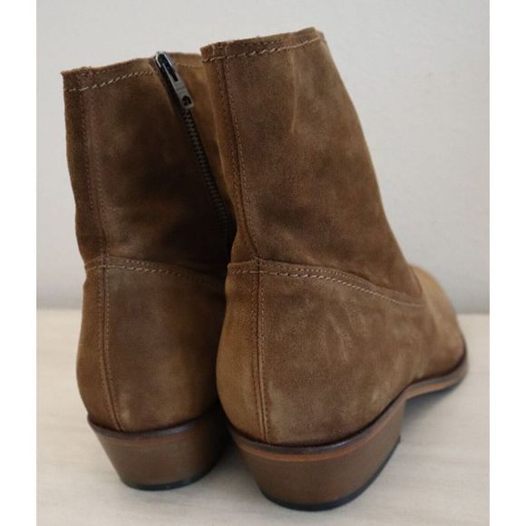 Allsaints 0321 Men's Sz 45 US 12 Brown Ridge Suede Leather Boots $300 - Picture 2 of 7